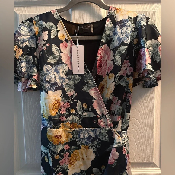 NWT Baltic Born floral wrap dress, small - Picture 3 of 9